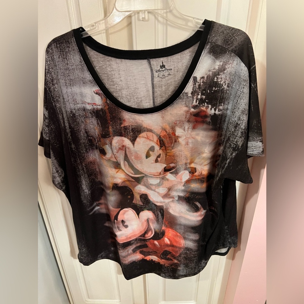 Disney Parks couture Mickey and Minnie blouse